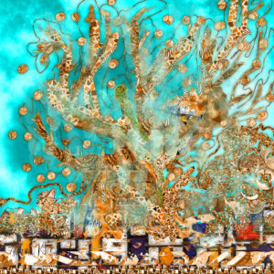 "Love Comes Alive in Spring" is a digital painting of a tree in spring.