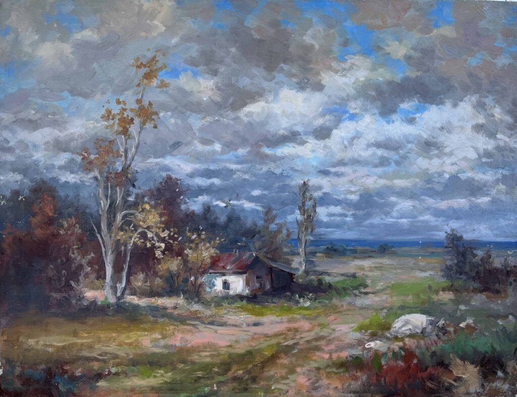 "Beautiful View " is about a view of nature on a cloudy and spring day,